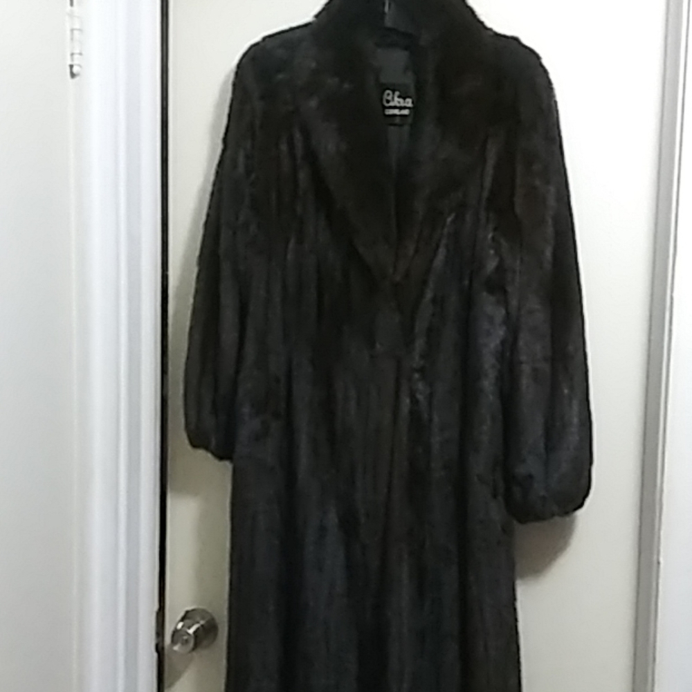 Dark Brown Mink Coat Authentic